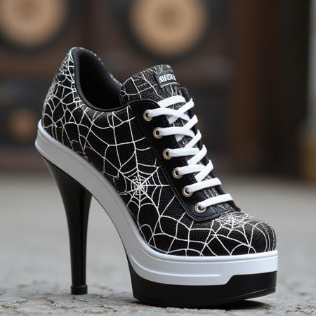 Black heel sneakers online