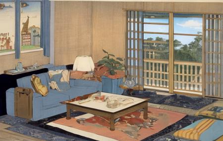 masterpiece,best quality,living room,<lora:ukiyo-e2-000014:1>