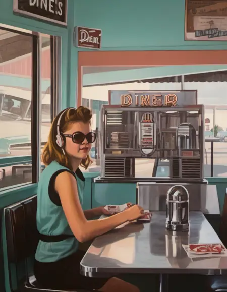 Suburb Life Painting - Robert Bechtle Style - SDXL 1.0