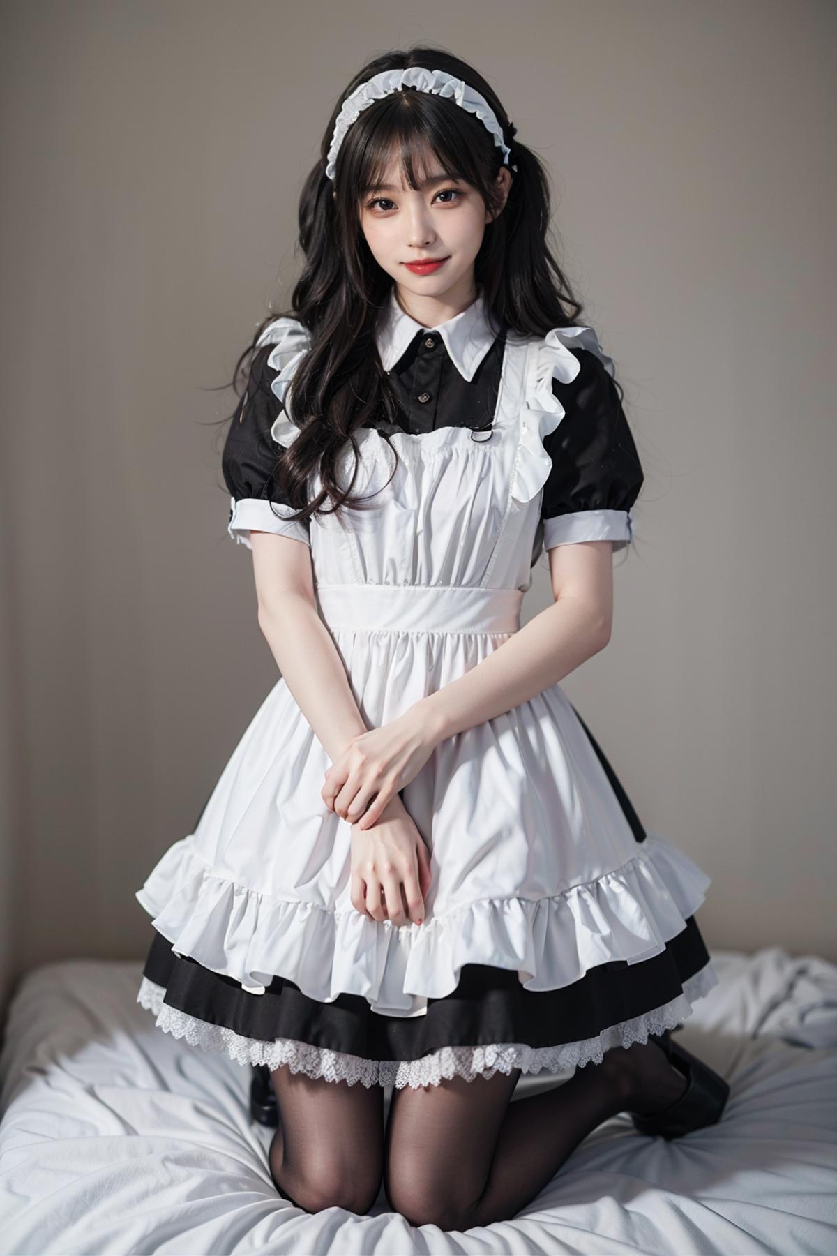 Maid costume | 女仆装 image by cyberAngel_