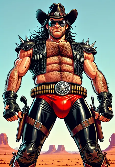 Post Apocalyptic Bounty hunter (illustrious ver)