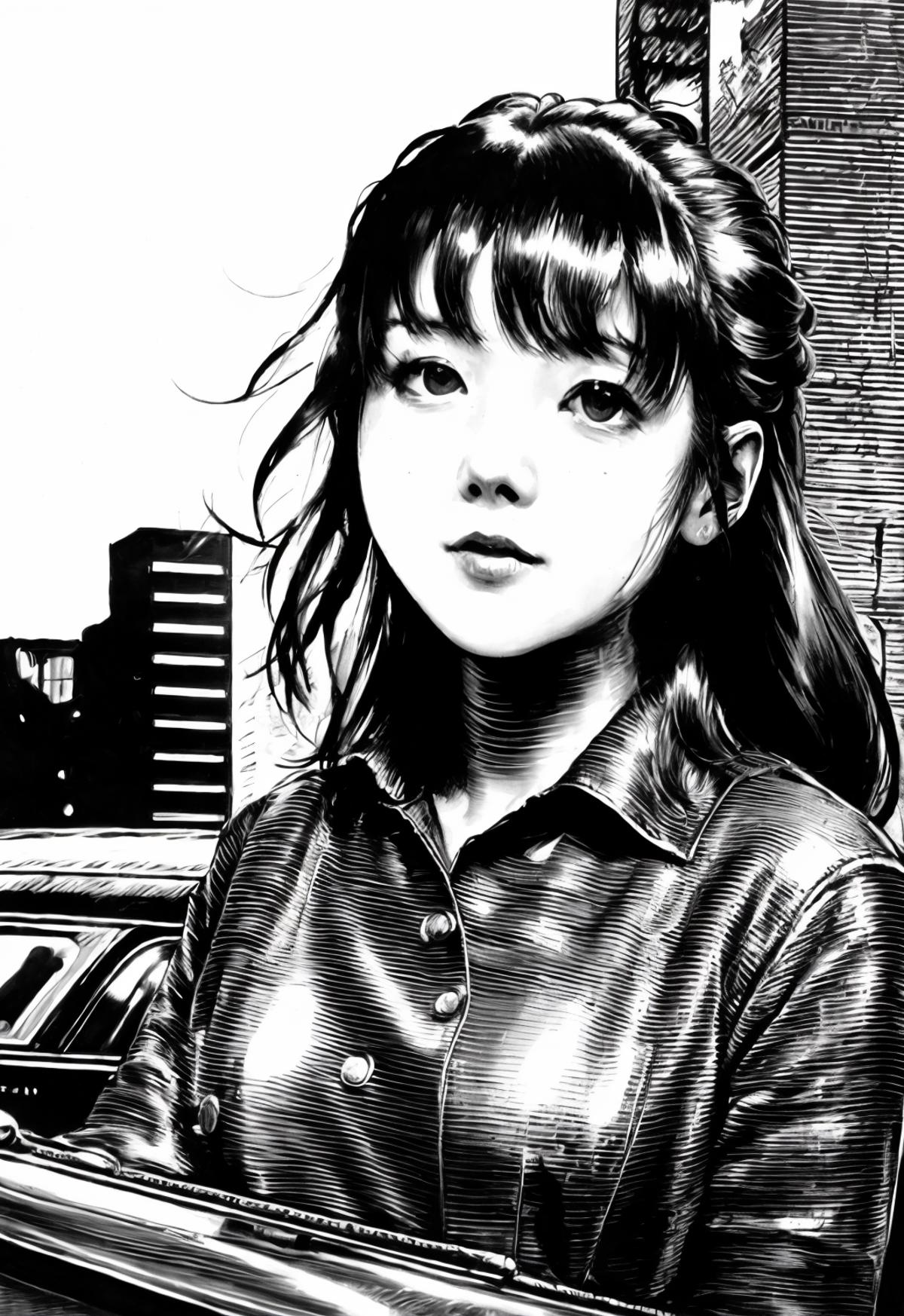 老漫画_Monochrome manga image by PAC_songbai