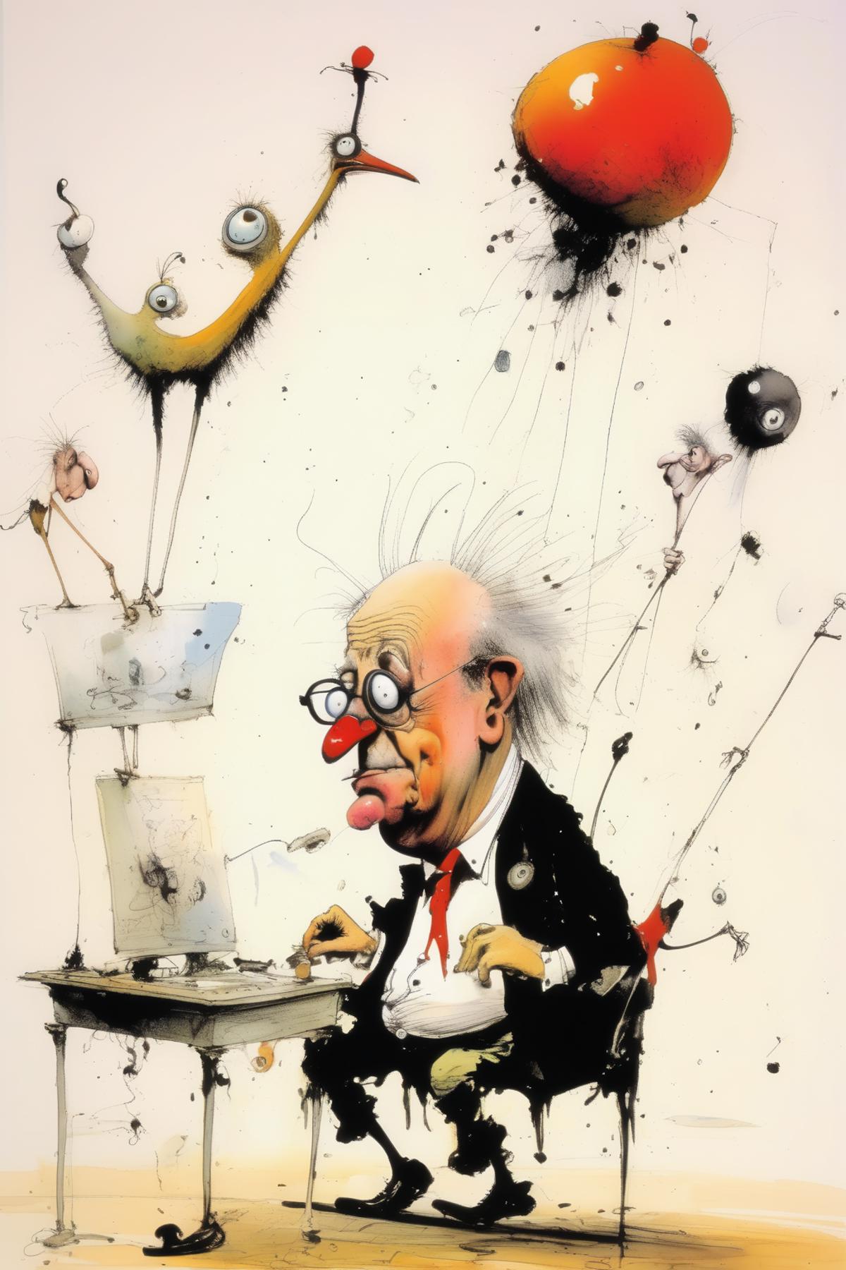 Ralph Steadman Style image by Kappa_Neuro