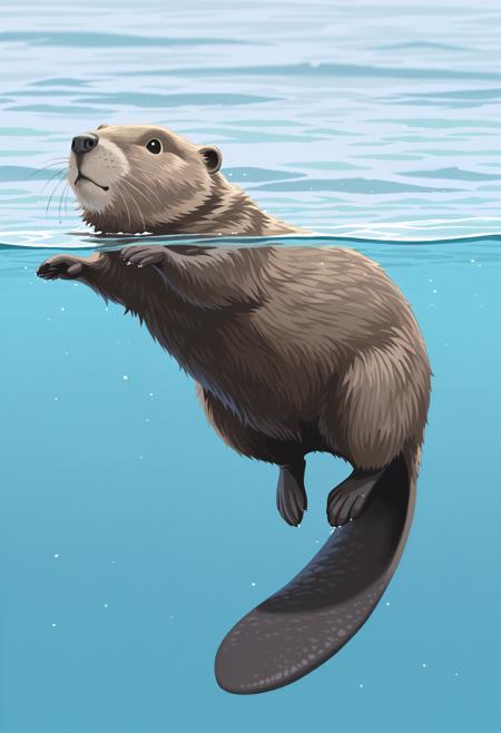 Illustrious Animals - Beaver illust