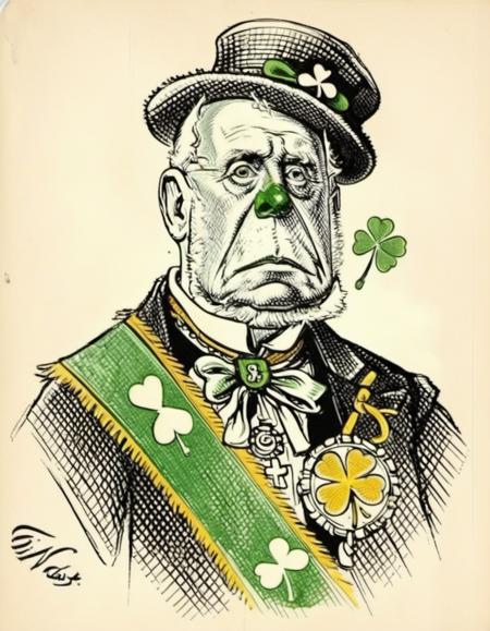 19th century political cartoon - Thomas Nast Style SDXL v1.1