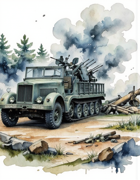 Sd.Kfz.7/1   German 20mm Flakvierling 38 v1.0
