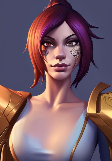 1girl, sfw, <lora:fiora:0.8>, fiora, smirk, portrait,, (masterpiece, best quality, absurdres, detailed, ultra-detailed:1.3), alluring, (highly detailed, high quality:1.3)