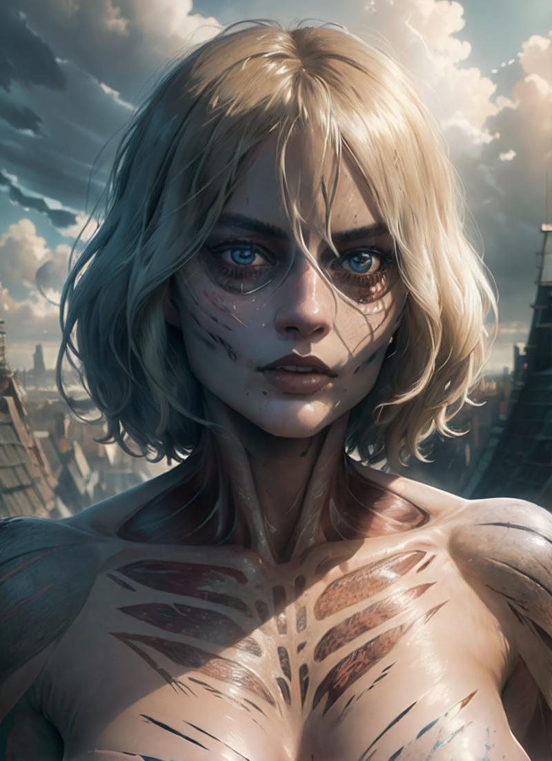 Margot Robbie as the Female Titan from AoT | Civitai