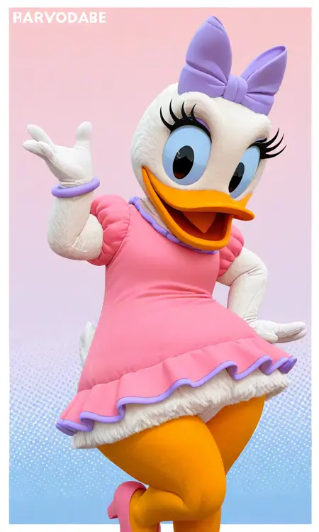 Daisy duck mascot  // Disneyworld