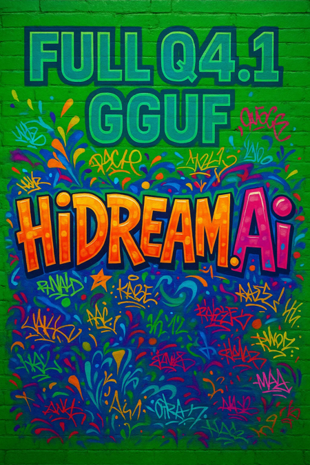 HiDream I1 FULL [GGUF+FP8+F16] with ComfyUI workflow Q4.1