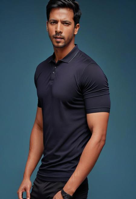 Ultra-detail, (highres:1.1), best quality, (masterpiece:1.3), Jason Reitman a man  <lora:Sehban-Azim_Jason-Reitman:0.9>, skinny muscled, modern haircut, dynamic posture, ((wearing police polo shirt)), dramatic angle, full-body from above looking away,