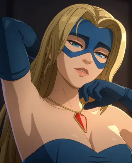 Blonde Blazer (Blue Dress) | Dispatch