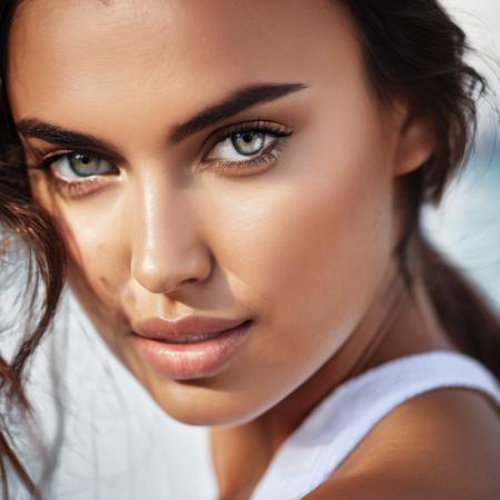 <lora:irinashayk_xl_lora-000030:1>  irinashayk  A half body Portrait of a beautiful 26 year old woman, focus on eyes, sexy stare, hi detail, sharp focus, perfect lighting, awesome, dslr, 4k high quality. extra detail, extra sharp, magical, perfect moment, natural skin, pores