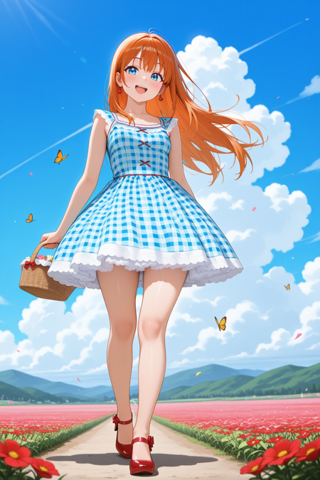Gingham check dress illustrious v1.0