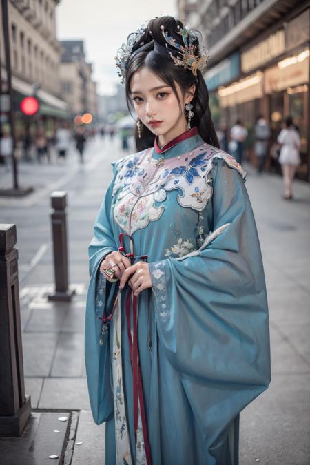 blue hanfu