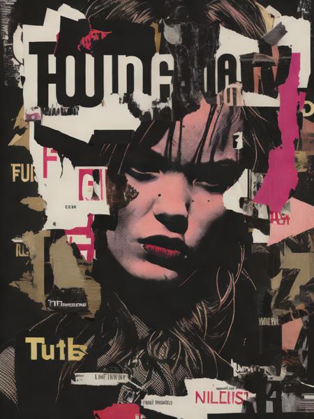 <lora:PunkCollage:1>punk collage of a fragments of a previous life