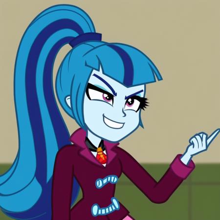 Sonata DuskEQG Blue skin pink eyes blue hair