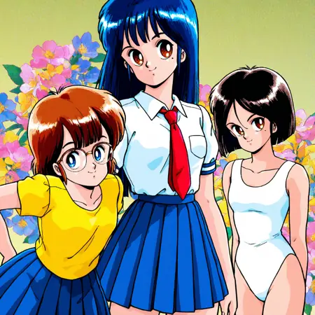 3girls (dennou_gakuen) XL Illustrious LORA