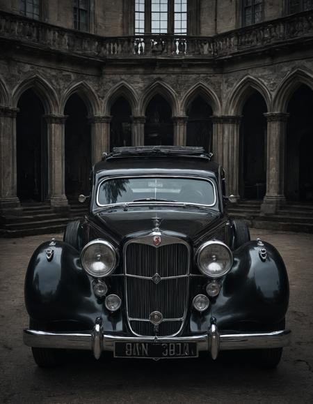 Gothic style <lora:ADM C-Car :1>,A.D.M. Cooper,car,classic,cars, . Dark, mysterious, haunting, dramatic, ornate, detailed