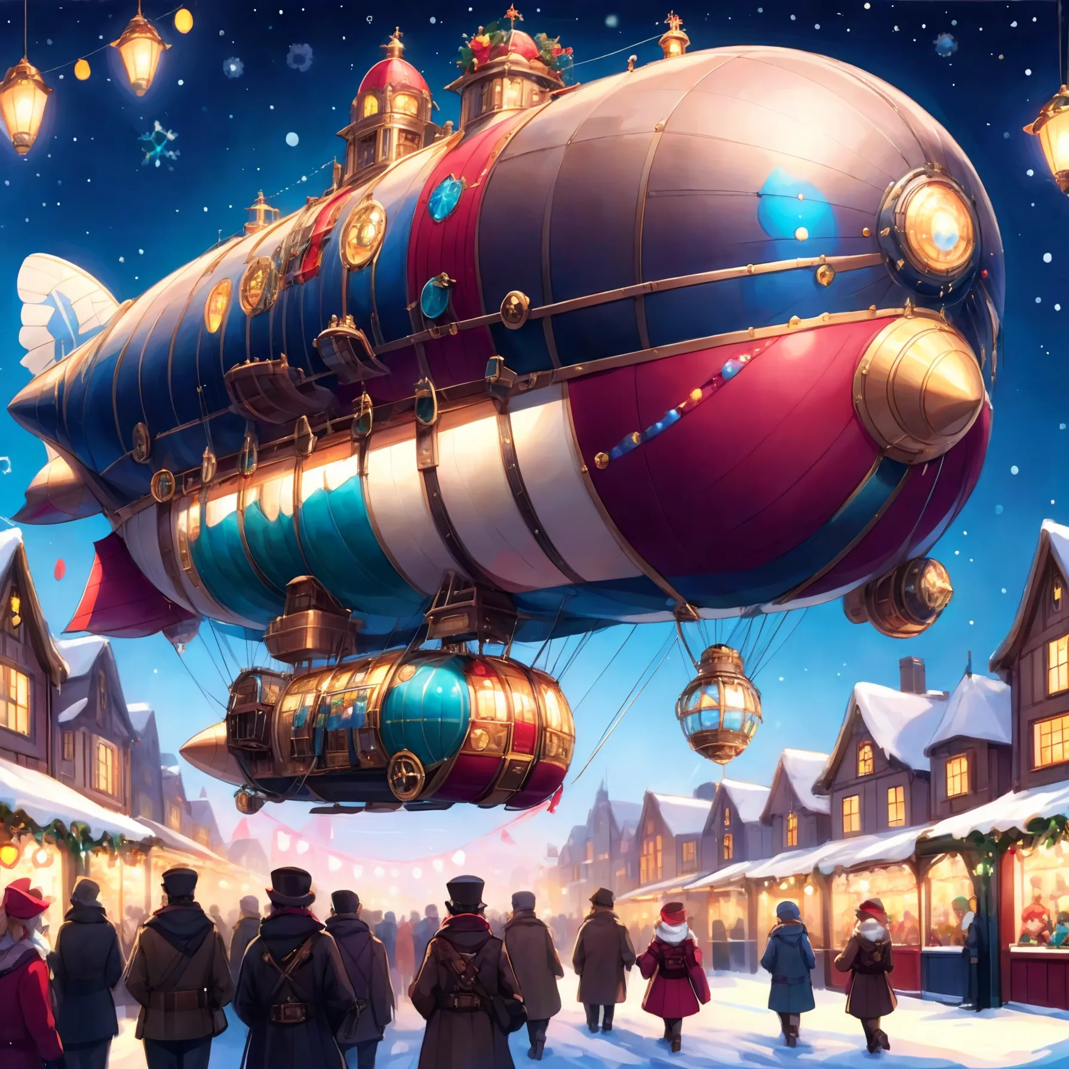 xmas steampunk airship image by tkvier