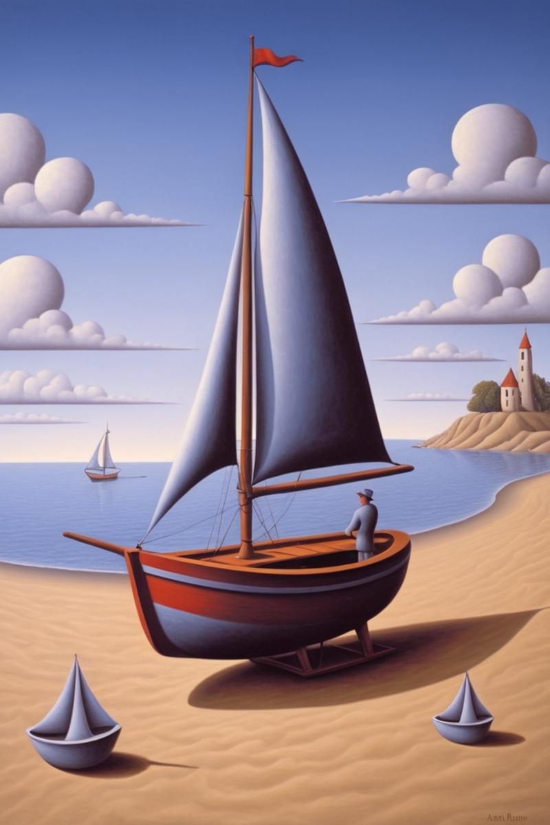 FF Style: Rafal Olbinski | Surrealist image by idle