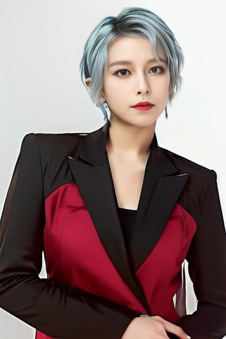 <lora:koreanDollLikeness_v10:0.7>
Vega: (a girl with short silver hair styled in a pixie cut, kpop idol, pretty, extremely beautiful, fashion model, 18-year-old)