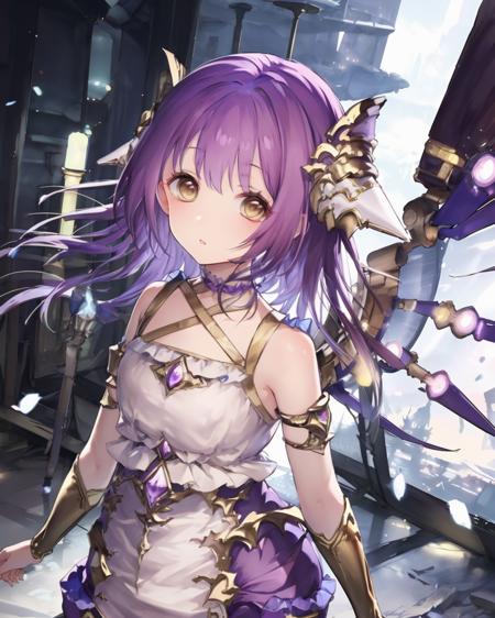 aenea purple hair brown eyes