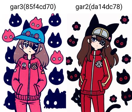 masterpiece, best quality, wral, 1girl, solo, plugsuit, eyepatch, long hair, hands in pockets, blue eyes, hat, simple background, bodysuit, brown hair, jacket, white background, looking at viewer, red bodysuit, closed mouth, red jacket, animal hat, black headwear, leaning forward, bangs, cat hat, cowboy shot, badge, long sleeves, track jacket, hair between eyes, standing, pilot suit, button badge