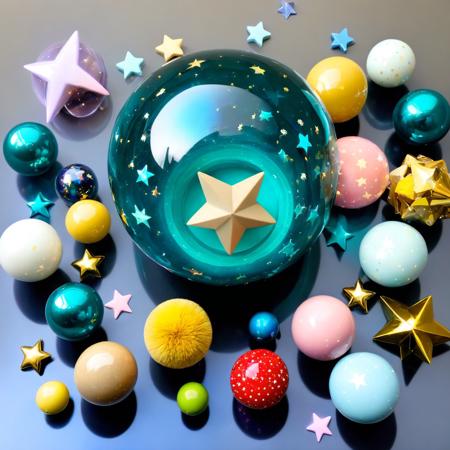 glass orb,stars, cute, Teal, Trompe L oeil, Surrounded by her favorite toys
<lora:glass_orb_1.0:0.9>