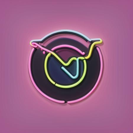 neon logo for a company, best quality, simple background  <lora:logov8:0.8>