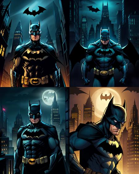 batman, dynamic lighting, upper body, night background, gotham city, 2D flat, colored illustration, graphic novel style, cross hatching, inked, comic style, sharp, extreme detailed, HD, HDR, 4K, masterpiece, high quality, high resolution, breathtaking, award-winning, professional