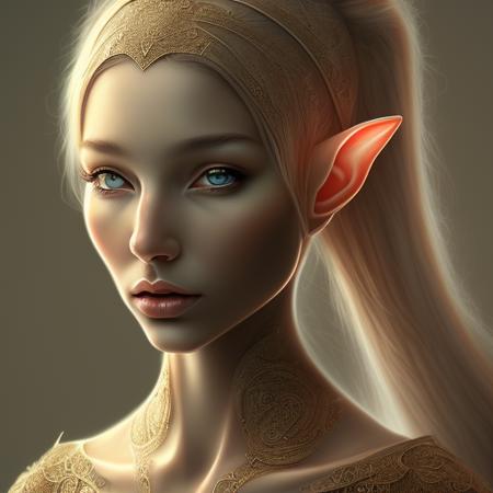 mdjrny-v4 style, portrait of female elf, intricate, elegant, highly detailed