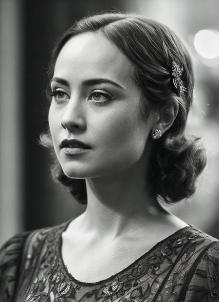 A 1930s professional photograph of sks woman, ((detailed face)), (High Detail), Sharp, 8k, ((bokeh)), <lora:locon_courtneyford_v1_from_v1_64_32:1.3>