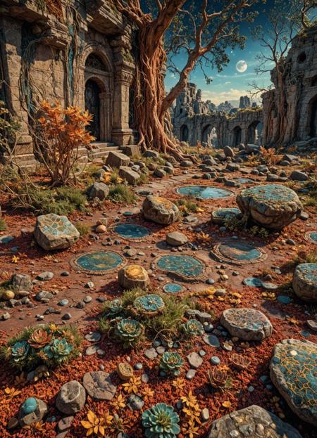 alien-themed fairy tale futuristic style landscape shot with metaphysical style photorealistic cinematic photo HDR photo of  (Glowing, bioluminescent moss carpets the petrified ruins of a forgotten civilization, whispered secrets clinging to the cracked stone),  (<lora:RMSDXL_Creative:1>),  <lora:add-detail-xl:1> . High dynamic range, vivid, rich details, clear shadows and highlights, realistic, intense, enhanced contrast, highly detailed . 35mm photograph, film, bokeh, professional, 4k, highly detailed . highly detailed, lifelike, precise, accurate . surreal, eerie, uncanny, detailed. Scenic, outdoors, grand, beautiful . sleek, modern, ultramodern, high tech, detailed . magical, fantastical, enchanting, storybook style, highly detailed . extraterrestrial, cosmic, otherworldly, mysterious, sci-fi, highly detailed