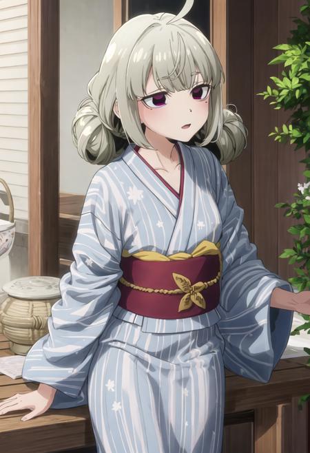 best quality, masterpiece, highres, solo, {kiwi_araga_mahoushoujoniakogarete:0.90}, {yukata:1.30}, {kimono:1.15}