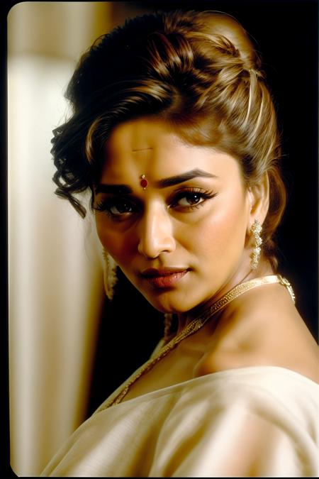 <lora:add_detail:1>,  <lora:GoodHands-vanilla:1>, <lora:madhuri-01:1> madhuri dixit,  portrait, Fill light using a reflector (Fill Reflector).,sub surface scattering, detailed skin,  Detailed Soft Shadows, alfred stieglitz,brush (medium)