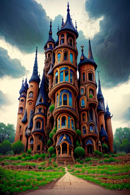 gothbuilding style, Architectural digest photo of a maximalist castle