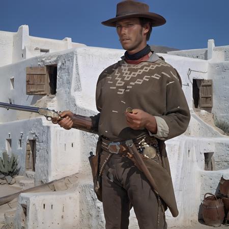 western movie style for a few dollars more style 60es movie