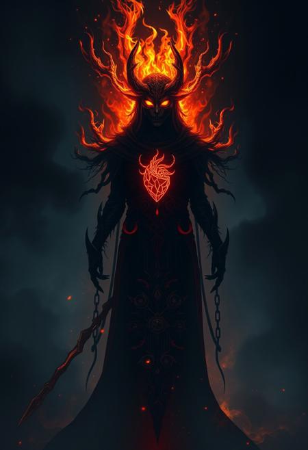 A mysterious figure with eyes that burn like fire, standing in the shadows of the night. This person possesses a fearful symmetry, crafted by an immortal hand. Their heart beats with a dreadful power, forged in a celestial furnace, as stars weep and the heavens bless their creation.