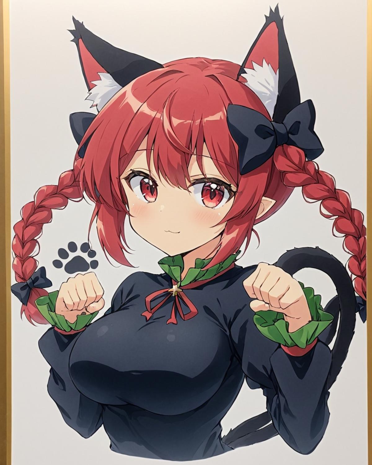 XL | touhou|东方 projcet 火焰猫燐/火焔猫 燐/Kaenbyou Rin image by kitarz