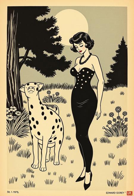 pin-up babe by edward gorey