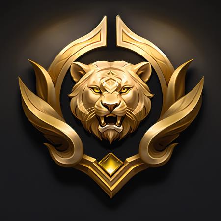 masterpiece, rank game icon,8k, <lora:rankgameicon_Hap_XL:1.6>, Modern logo for Football Club EFC featuring shimmering gold accents to suggest the association's prestige, EFC emblazoned across the design, influenced by the styles of Jacob Lawrence and Francis Picabia, perfect composition, intricate details, octane render, trending on ArtStation, 8k, photorealistic concept art, soft natural lighting, cinematic chiaroscuro, award-winning photograph quality oil on canvas texture, reminiscent ofï¼