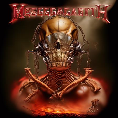 megadeth-album-cover featuring a beef monster withLora(n47-v1-megadeth-album-cover,0.75)