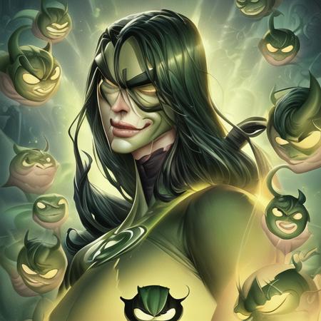 Evang, the Green lantern, trending on Artstation, by Artgerm, by Peter Mohrbacher