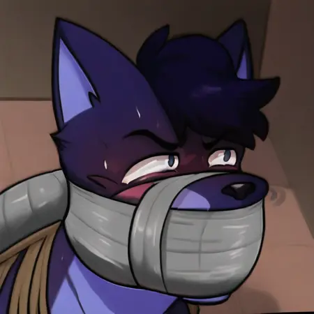 Anthro Duct Tape Gag