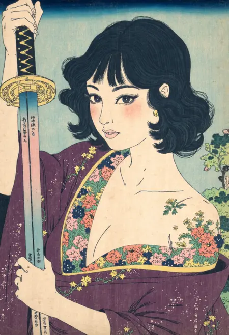 [Flux] Ukiyo-e by Katushika Hokusai