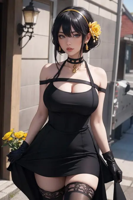 Yor Forger | Thorn Princess Black Dress | Spy x Family | ownwaifu