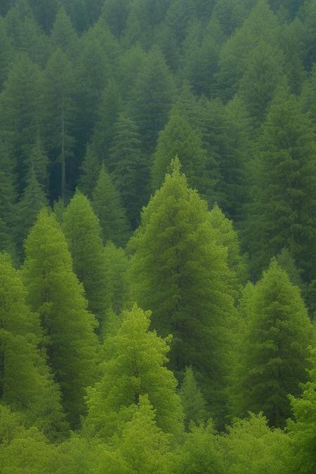 dense coniferous forest