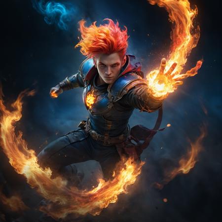 pyromancer holding rainbow fire in his hand âv 5.2 ,trending on artstation,<lora:d\EnvyActionShotXL01:0.8> ,action shot,cinematic,  details,  , masterpiece,<lora:xl_more_art-full_v1:0.96>