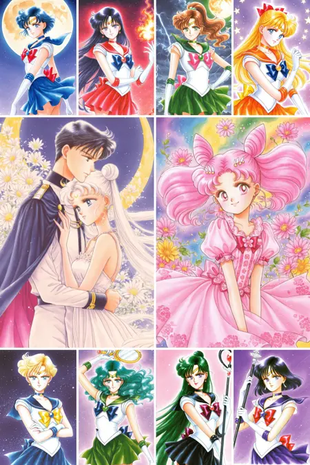 [illustrious XL] Takeuchi Naoko/武内直子 《Sailor Moon》/《美少女战士》/《美少女戦士セーラームーン》- Artist Style